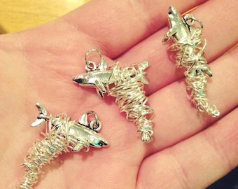 Gag Gift Sharknado Jewelry Keychain