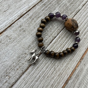 Picture Jasper Donkey Stretch Bracelet