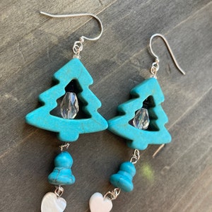 Holiday Christmas Tree Earrings image 3