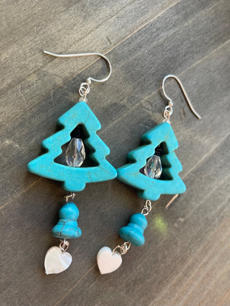 Holiday Christmas Tree Earrings image 3