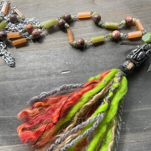 Frog Tassel Beaded Layered Necklace