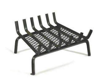 Handcrafted Heavy Duty Steel Fireplace Grate – 3/4" Solid Bars, USA Made