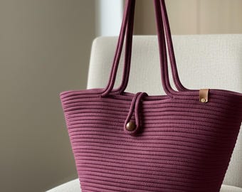 Pink Beaded Straw Jute Beach Bag – Soft Luxury Handmade Eco Tote for Chic Summer Days