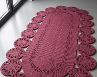 Kilim de yute tejido de lujo: alfombra de diseño para entrada y sala de estar