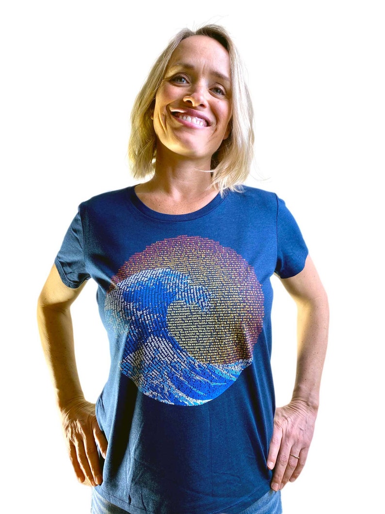 Great Wave Yin Yang \u2013 Organic Bamboo Cotton Tee