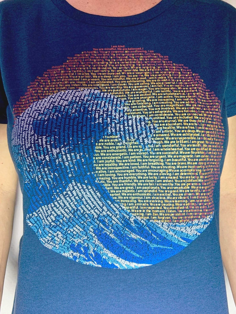 Great Wave Yin Yang \u2013 Organic Bamboo Cotton Tee