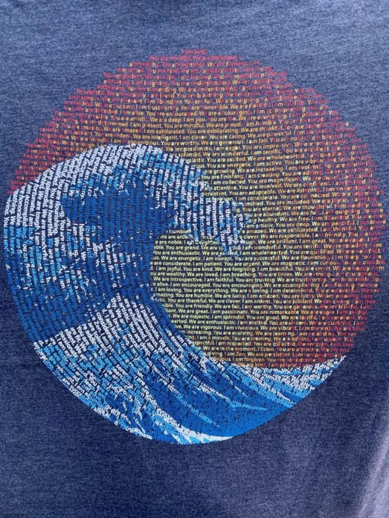 Great Wave Yin Yang \u2013 Organic Bamboo Cotton Tee