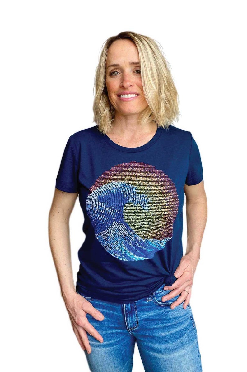 Great Wave Yin Yang \u2013 Organic Bamboo Cotton Tee