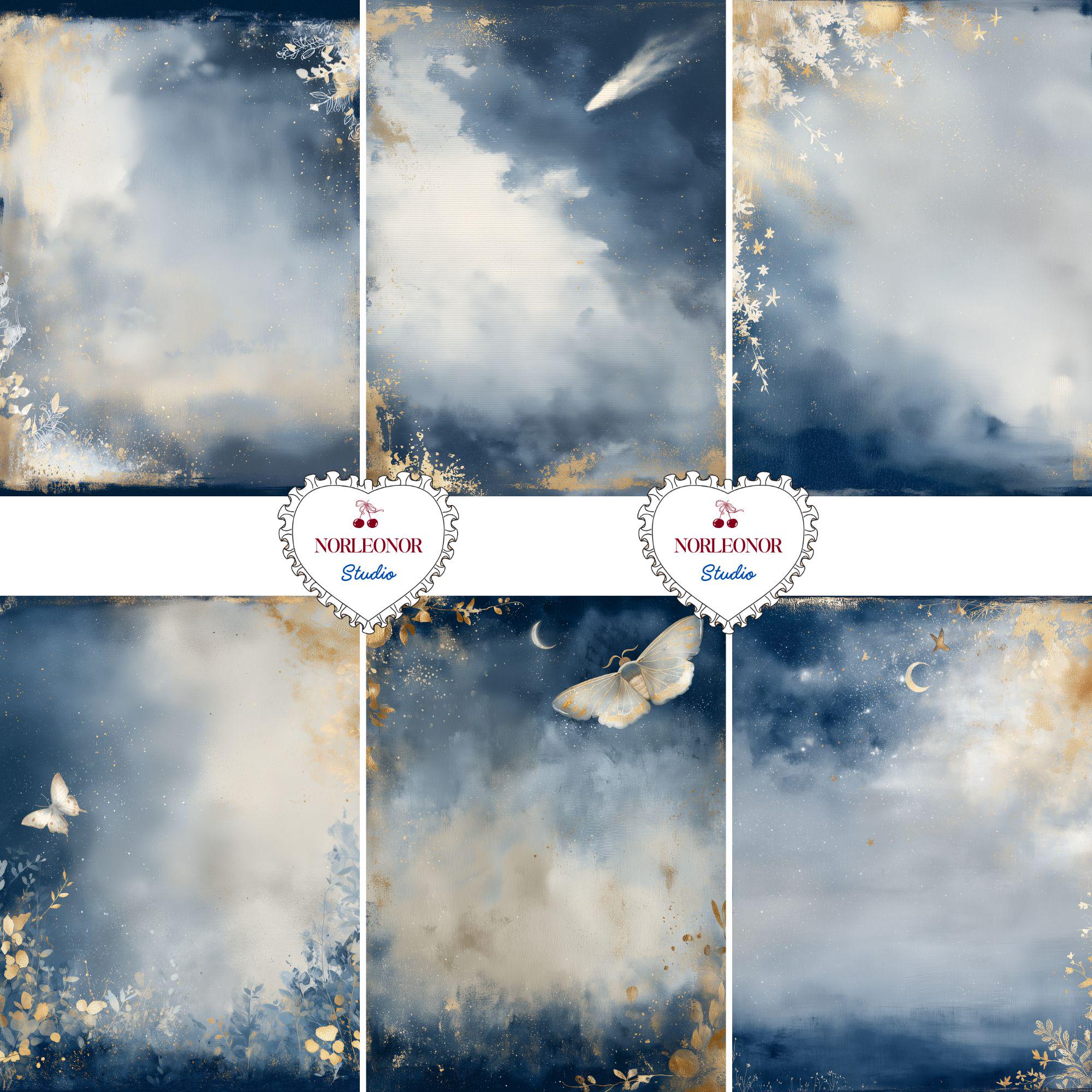 Witch Junk Journal Printable Pages | Celestial Moon Lined Paper JPEG ...