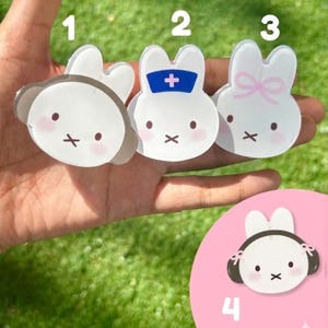 Supporto per telefono a forma di coniglietto, compatibile con MagSafe, accessorio kawaii a forma di animale