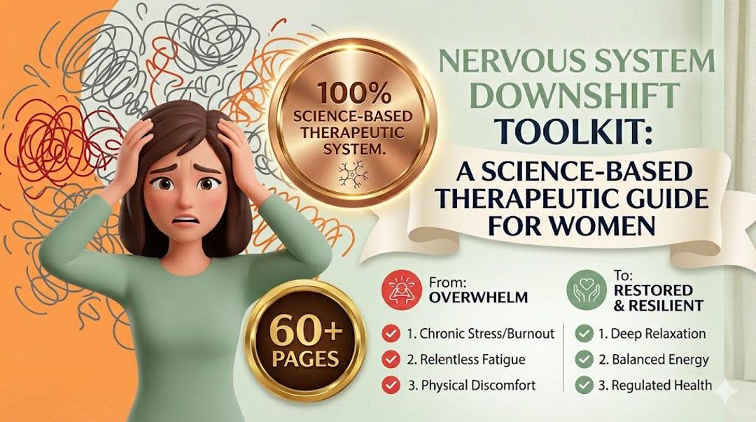 Nervous System Downshift Toolkit | Stress & Anxiety Relief Workbook for ...
