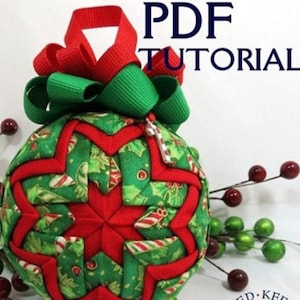 How to Make a Quilted Keepsake Ornament | Tutorial | No Sew | Star Design | PDF INSTANT DOWNDLOAD After Purchase