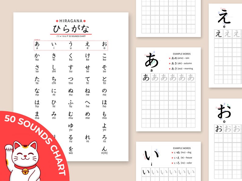 Hiragana & Katakana Workbook Bundle | Japanese Writing Practice ...