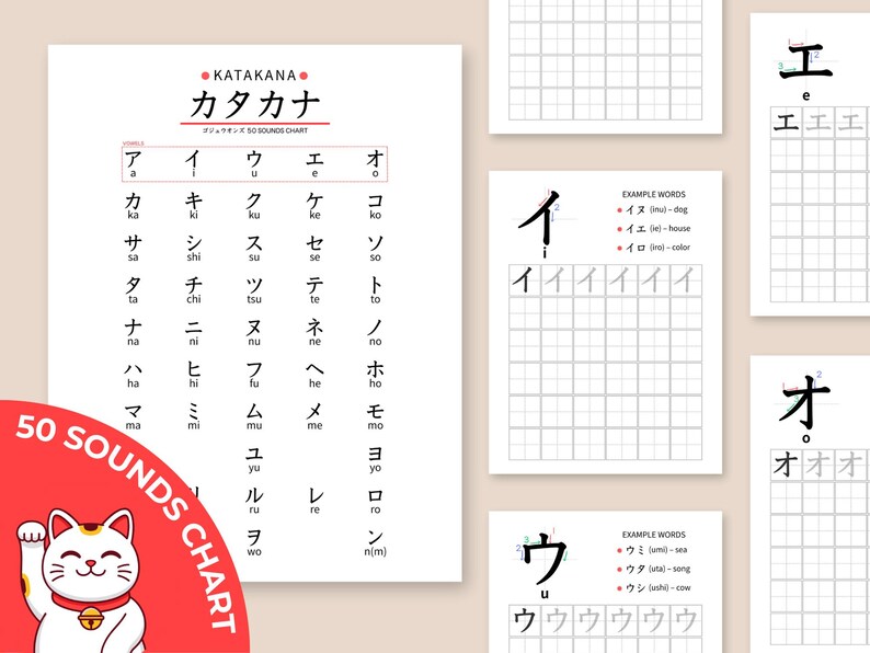 Hiragana & Katakana Workbook Bundle | Japanese Writing Practice ...