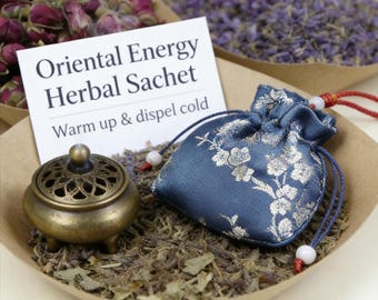 Bolsita de hierbas hecha a mano / Canela y lavanda, un cálido regalo de invierno para calentarte