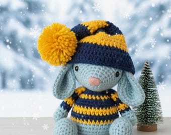 Soft Crochet Mouse Doll - Winter Edition (pdf pattern)