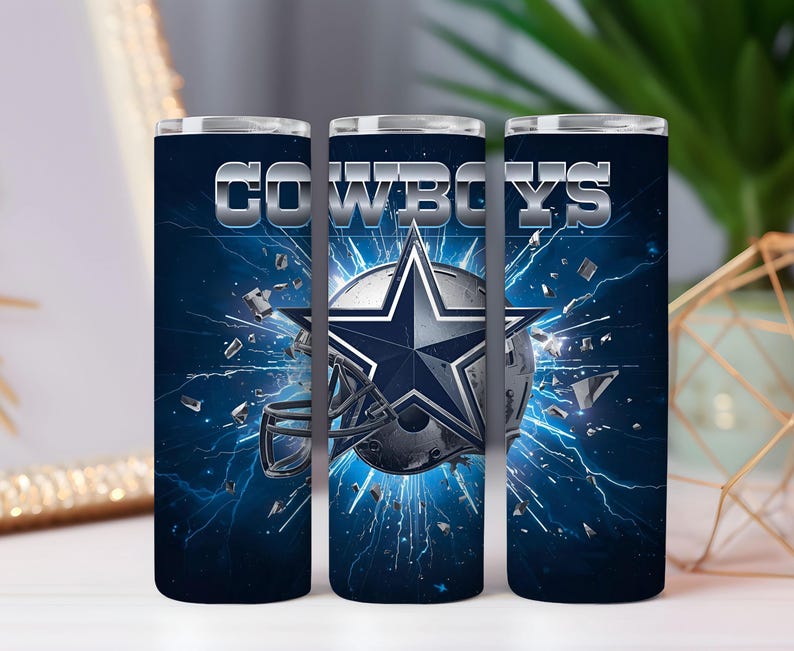 Cowboys Football 20oz Tumbler Wrap Bundle (digital Download, PNG ...