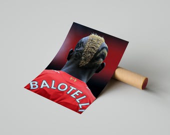 Balotelli Y2K Liverpool Poster