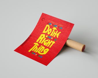 Do The Right Thing Spike Lee 90s Criterion Collection Film Poster