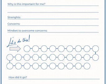 Downloadable .pdf Habit Tracker with Journal Pages, 30-Day Challenge, and Reflection Questions (Instant Download)
