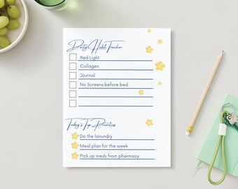 Habit Tracker: Editable Canva File (Digital Download)