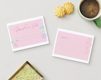 Valentine's Gift Card: Editable Canva File (Digital Download)