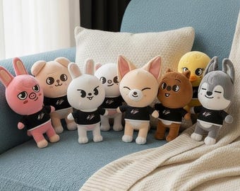 Stray Kids SKZOO KARMA Inspired Plushie / Wolf Chan, Leebit, Dwaekki, Jiniret, Han Quokka, Bbokari, PuppyM, Foxi.NY Plush Toy