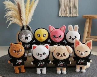 Stray Kids SKZOO KARMA Inspired Plushie / Wolf Chan, Leebit, Dwaekki, Jiniret, Han Quokka, Bbokari, PuppyM, Foxi.NY Plush Toy