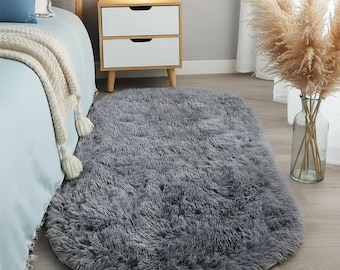 Soft Faux Fur Rug, Fluffy Washable Shaggy Carpet for Bedroom, Kids Room & Living Room Birthday, Anniversary and Valentine gift for her