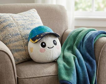 Fanmade Artemis Moon Plush Doll, Rise Zero Gravity Mascot Space Toy, Soft Cotton Astronaut Mission Inspired Collectible Gift Backpack Charm
