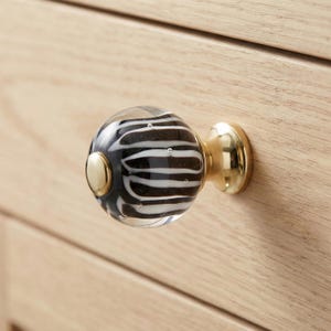 Art Glass Cabinet Knob, Rustic Farmhouse Hardware For Wardrobe Kitchen Cupboard Door