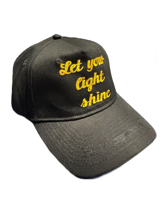 Embroidered Christian Hat Let Your Light Shine 100% Cotton Religious wear Christian Gift