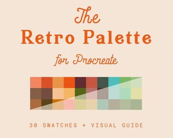 Procreate Add-Ons - Color Palettes - Retro Color Swatches