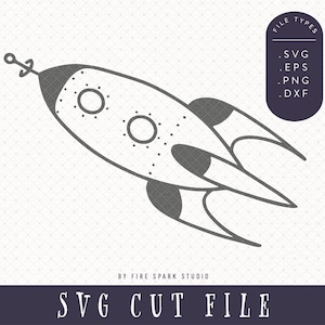SVG Cut File - Space Clip Art, Rocket Ship, Space Ship