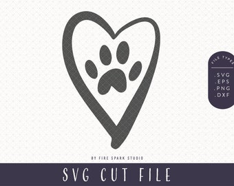 SVG Cut File - Pet Lover, Cat Love, Dog Love