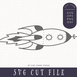 SVG Cut File - Space Clip Art, Rocket Ship, Space Ship