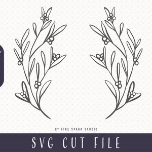 Branches de gui contour SVG couper fichier