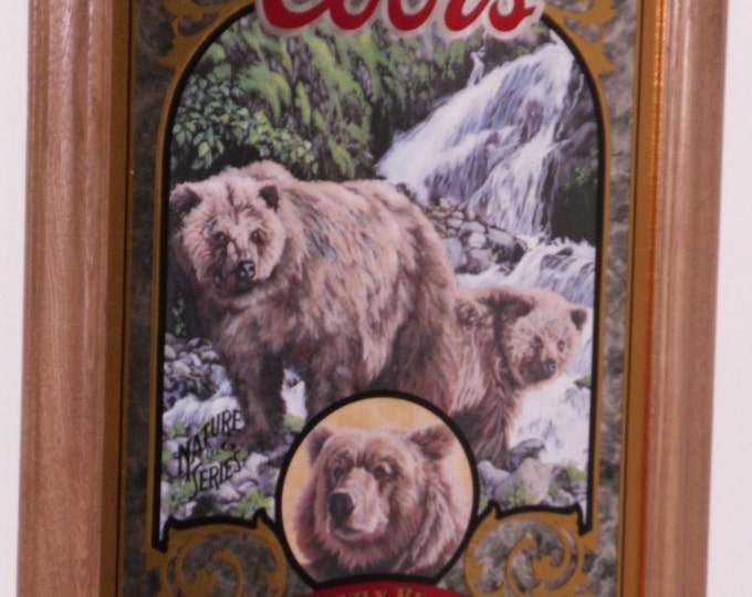 Coors Grizzly Bear Nature Series Mirror Etsy