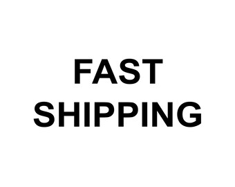 May include: A graphic design featuring the words FAST SHIPPING in bold, black, sans-serif capital letters centered on a plain white background. The text is arranged in two lines with the word FAST on top and SHIPPING on the bottom.