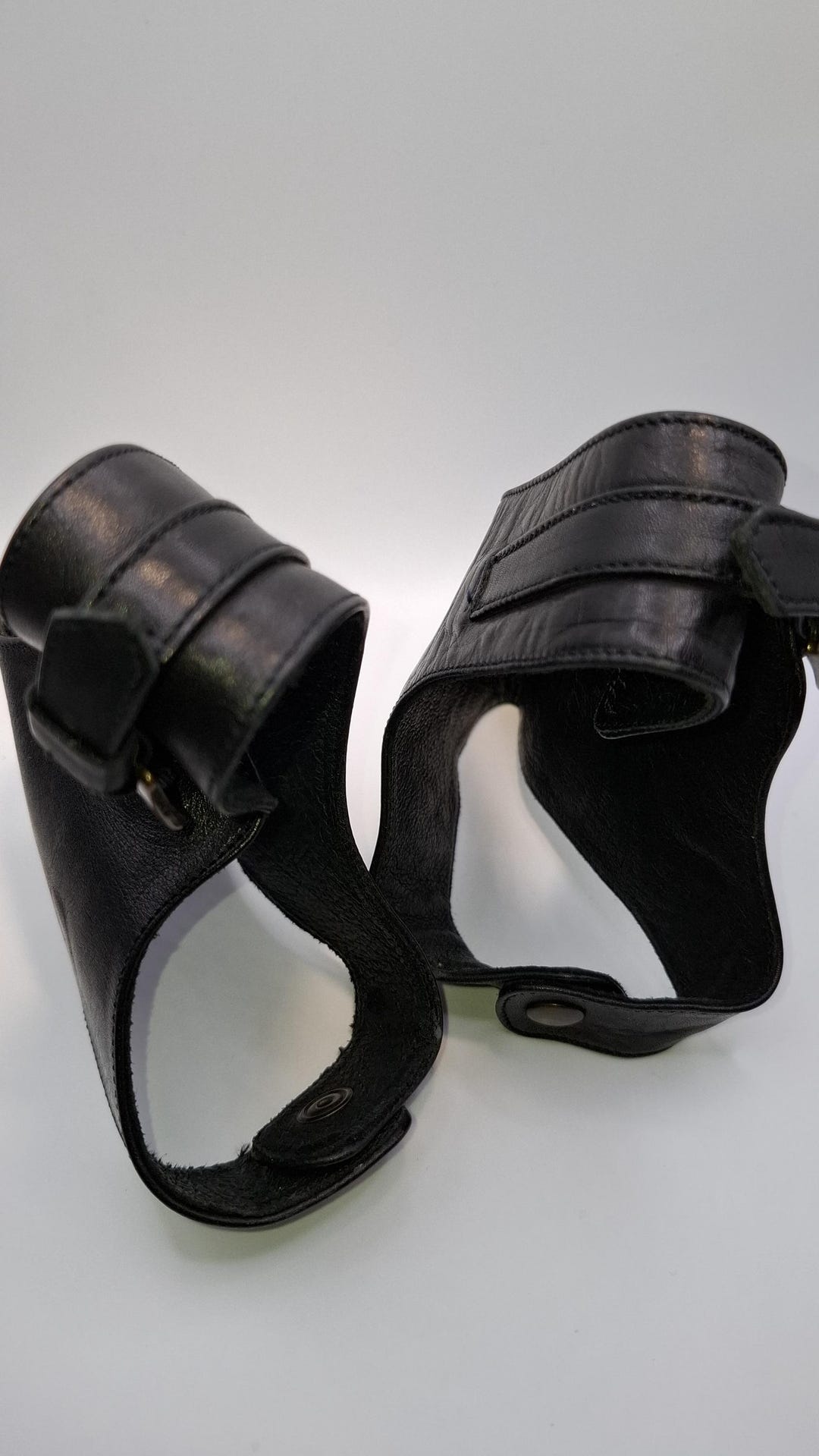 Boot Scuff Protector Vintage Leather Motorcycle Shifter Boot Protectors, Gear Shift Shoe ...