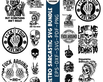 Sarcastic Skull Quotes Bundle, Sarcastic Sayings Svg, Adult Humor Svg, Funny Quotes Clipart Svg, Skeleton Svg, Sarcasm Svg, Sarcastic design