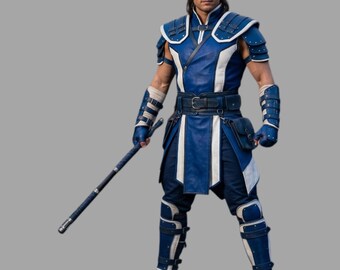 Echtleder Krieger Kostüm - Handgefertigtes Cosplay Rüstung Set,