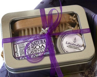 Lavender Gift Tin / Thinking of You Gift for Her