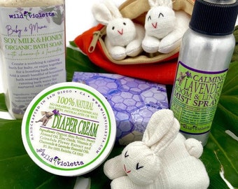 Baby Bath Set, Gift for new Mom, Baby Gift Box, New Mom and Newborn Baby Shower Gift Set
