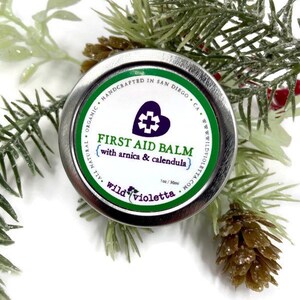 First Aid Balm / Healing Salve to Help Scars, Tattoos, Crapes and Bruises / Arnica, Calendula, Essential Oils Organic Healing Balm image 3