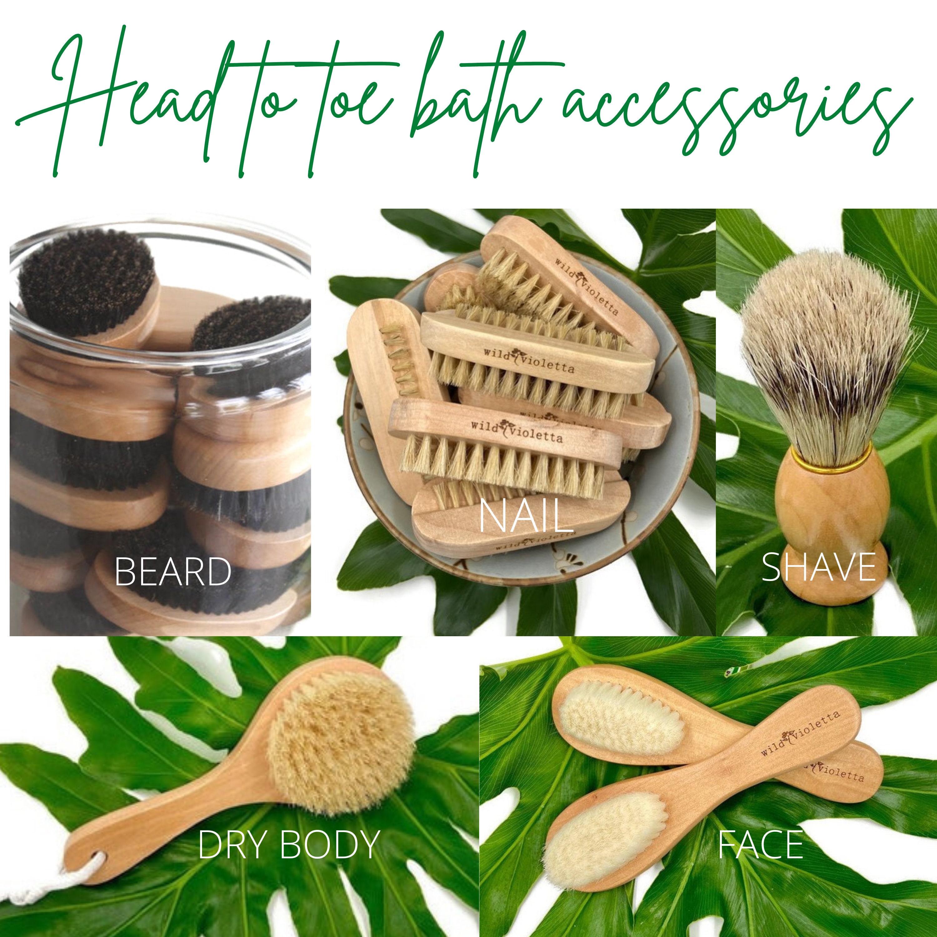 Plant-Based Body Brush I Vegan Dry Brush I Organic Bodycare