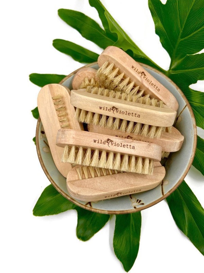 Wood Nail Brush Eco Friendly Sustainable Fingernail Etsy