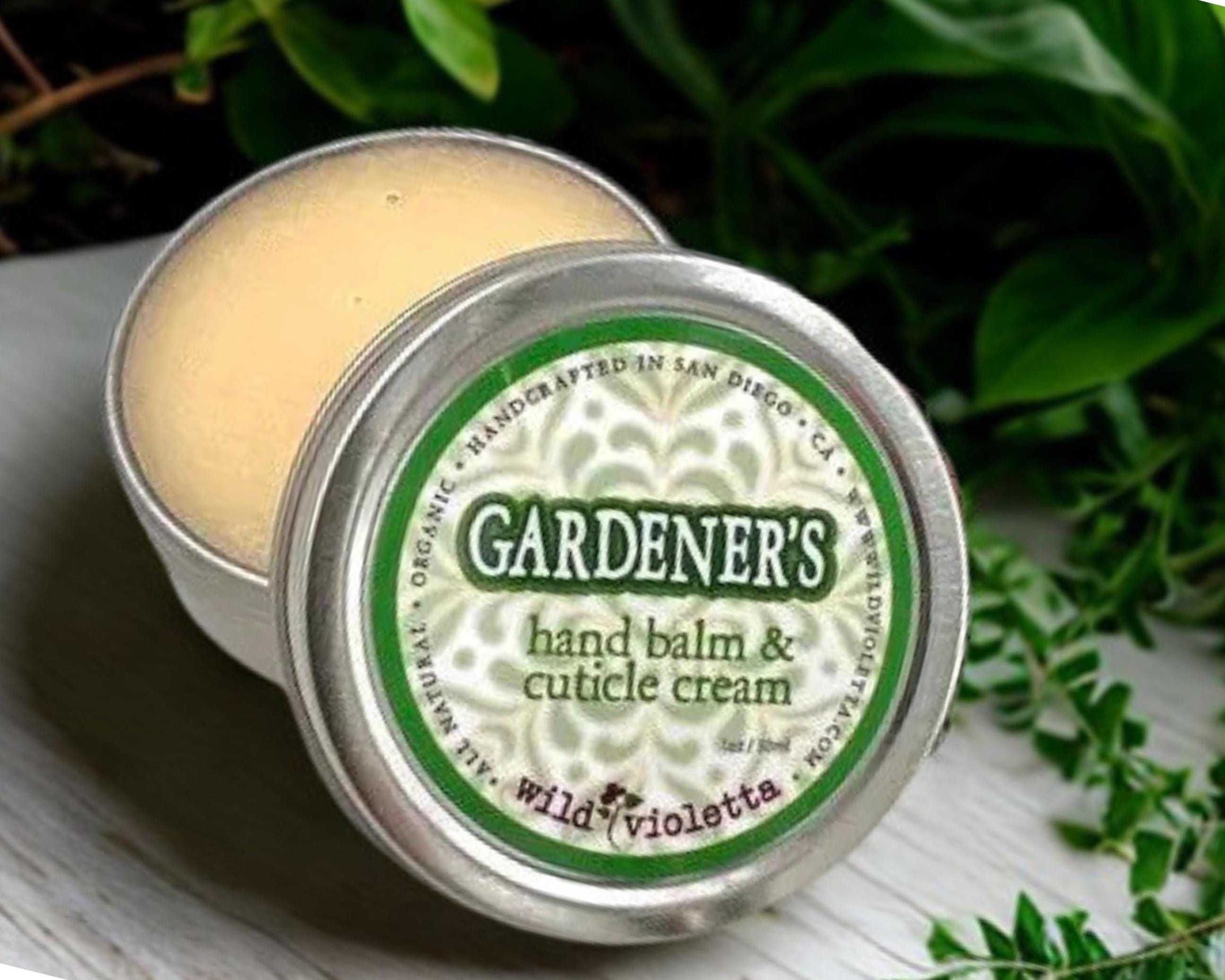 Gardener's Hand Balm and Cuticle Cream / Gardening Balm for Hard