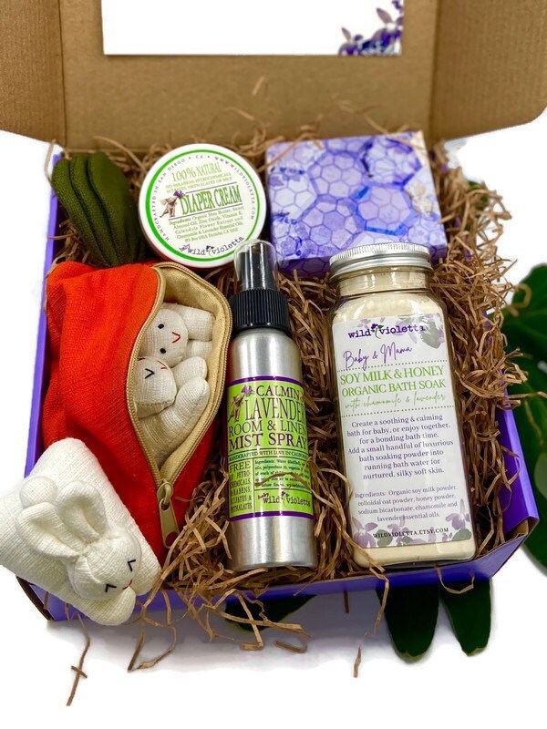 New Mom Gift, Pampering Natural Skincare Gift for New Mom