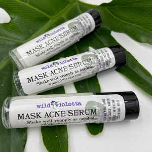 Acne Breakout Treatment / Mask Acne Blemish Ointment, Pimple Serum / Natural Skincare Face Blemish Serum